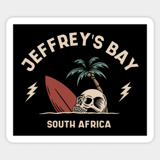 Vintage Surfing Jeffrey's Bay, South Africa Sticker